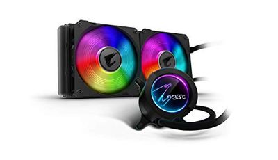 AORUS RGB AIO Liquid Cooler 280, 280mm Radiator, Dual 140mm Windforce PWM Fans, Customizable Full Color LCD Display, Advanced RGB Lighting and Control, Intel 115X/2066, AMD AM4, TR4 $198.98 (Reg $208.98)
