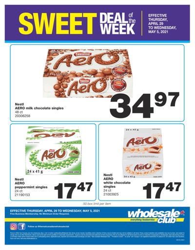 Wholesale Club Sweet Deal of the Week Flyer April 29 to May 5