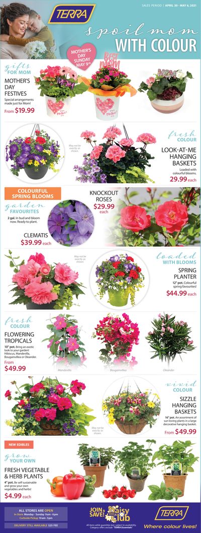 Terra Greenhouses Flyer April 30 to May 6