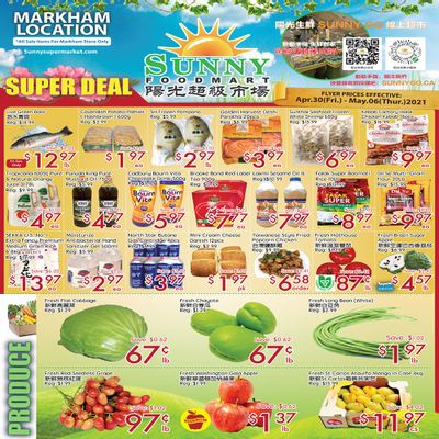 Sunny Foodmart (Markham) Flyer April 30 to May 6