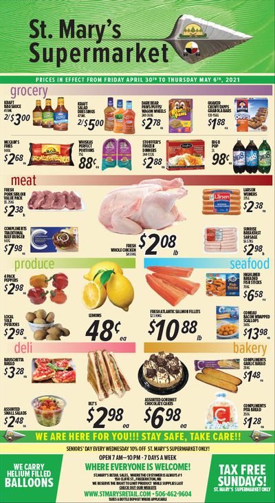 St. Mary's Supermarket Flyer April 30 to May 6