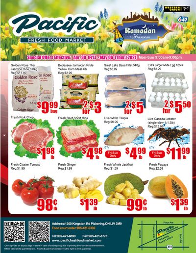 Pacific Fresh Food Market (Pickering) Flyer April 30 to May 6
