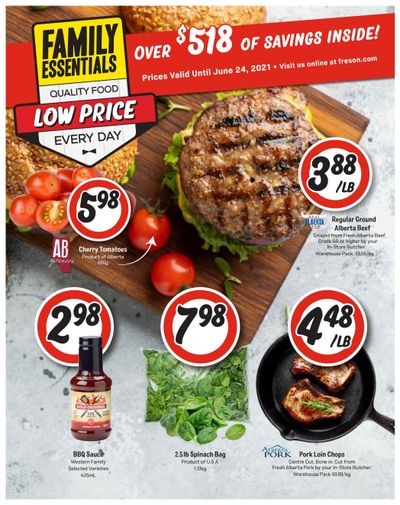 Freson Bros. Family Essentials Flyer April 30 to June 24