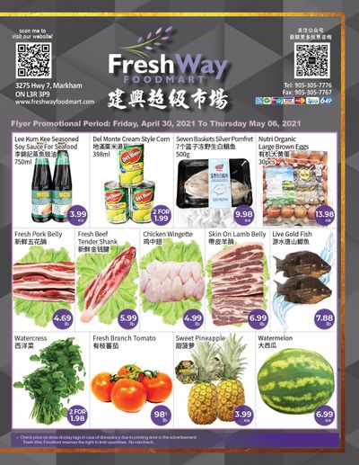 FreshWay Foodmart Flyer April 30 to May 6