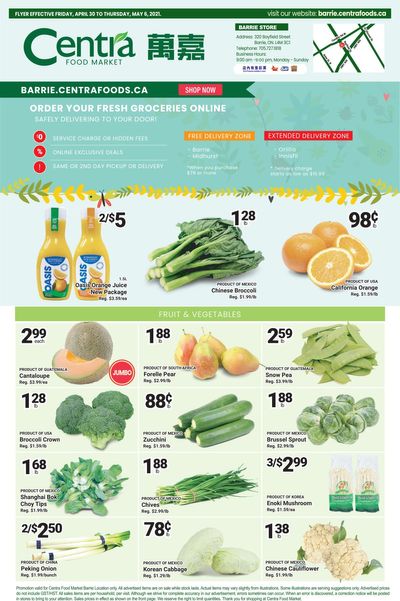 Centra Foods (Barrie) Flyer April 30 to May 6