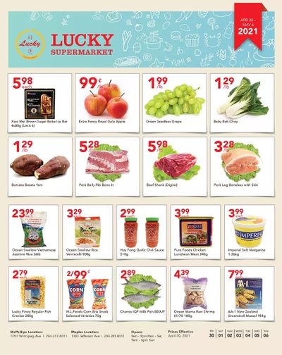 Lucky Supermarket (Winnipeg) Flyer April 30 to May 6