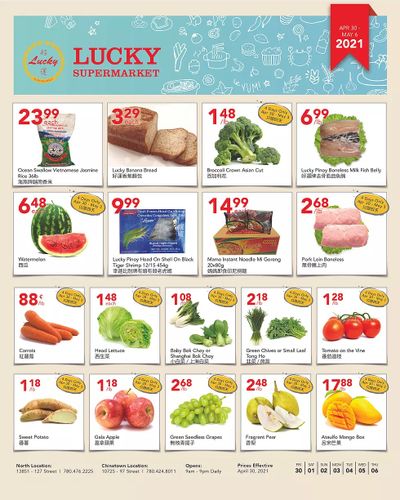 Lucky Supermarket (Edmonton) Flyer April 30 to May 6