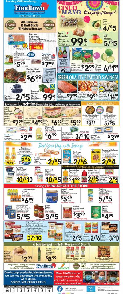 Foodtown (NJ, NY, PA) Weekly Ad Flyer April 30 to May 6 Foodtown (NJ, NY, PA) Weekly Ad Flyer April 30 to May 6