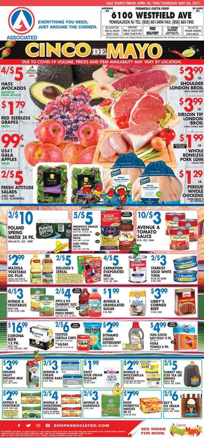 Associated Supermarkets Weekly Ad Flyer April 30 to May 6