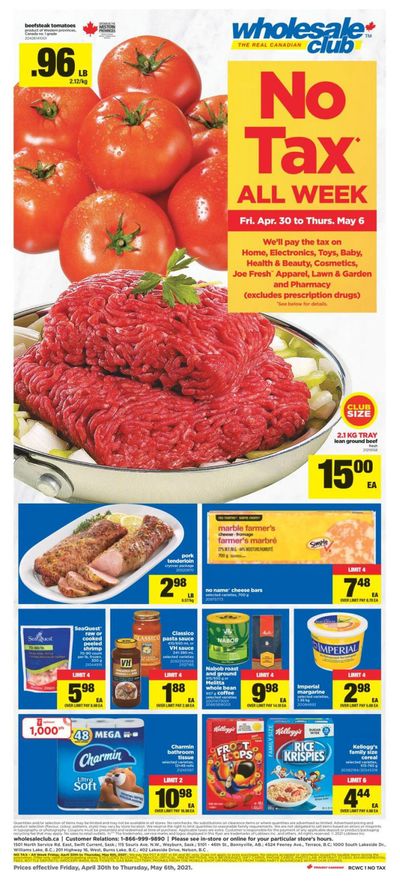 Real Canadian Wholesale Club Flyer April 30 to May 6