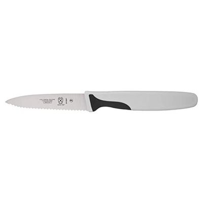 Mercer Culinary Millennia 3-Inch Serrated Slim Paring Knife, Black