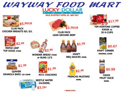 WayWay Food Mart Flyer April 30 to May 6