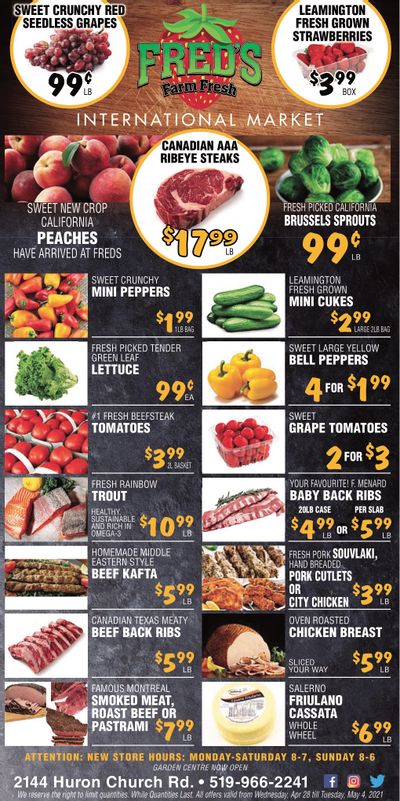Fred's Farm Fresh Flyer April 28 to May 4