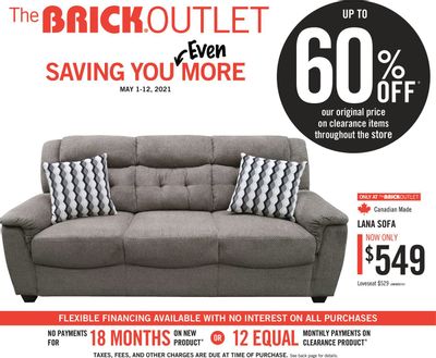 The Brick Outlet Flyer May 1 to 12
