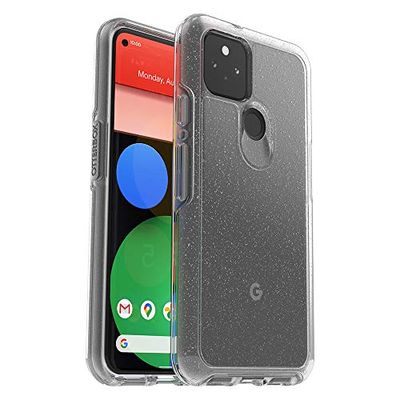 OtterBox Symmetry Clear Series Case for Google Pixel 5 - Stardust (Silver Flake/Clear)