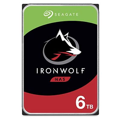 Seagate IronWolf 6 TB NAS Internal Hard Drive HDD – CMR 3.5 Inch SATA 6 Gb/s 5600 RPM 256 MB Cache For RAID Network Attached Storage – Frustration Free Packaging (ST6000VNZ01/N001)