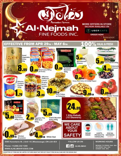 Alnejmah Fine Foods Inc. Flyer April 30 to May 6