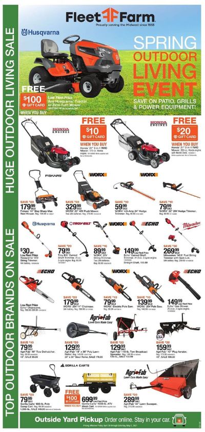 Fleet Farm Weekly Ad Flyer April 30 to May 8