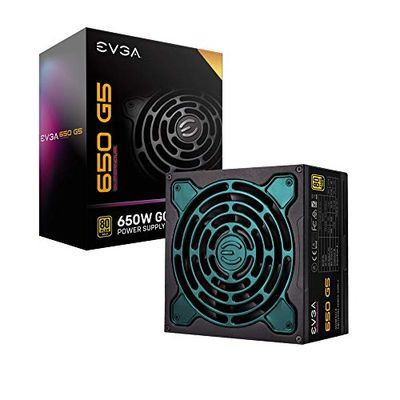 EVGA Supernova 650 G5, 80 Plus Gold 650W, Fully Modular, ECO Mode with Fdb Fan, 10 Year Warranty, Compact 150mm Size, Power Supply 220-G5-0650-X1 $123.98 (Reg $138.98)