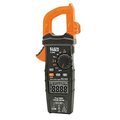 Digital Clamp Meter AC/DC Auto-Ranging 600 Amp Measures Voltage, Resistance, Temp, More Klein Tools CL800 $133.07 (Reg $169.95)