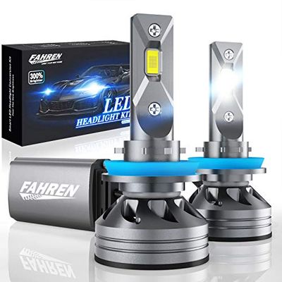 Fahren H11/H9/H8 LED Headlight Bulbs, 60W 10000 Lumens Super Bright LED Headlights Conversion Kit 6500K Cool White IP68 Waterproof, Pack of 2 $42.45 (Reg $49.99)