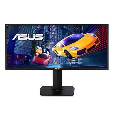 Asus VP348QGL 34” Ultra-Wide Freesync HDR Gaming Monitor 75Hz 1440P Eye Care DisplayPort HDMI,Black