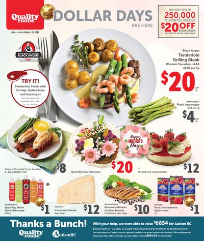 Quality Foods Flyer May 3 to 9
