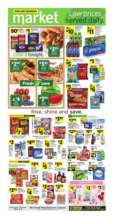 Dollar General (CA) Weekly Ad Flyer May 2 to May 8