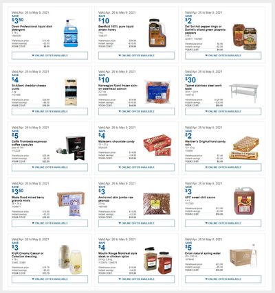 Costco Canada Business Centre Instant Savings Coupons / Flyer, until May 9