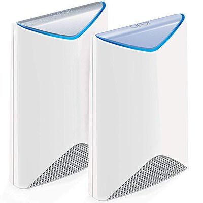 NETGEAR Orbi Pro Tri-Band WiFi System for Business with 3Gbps speed (SRK60) | 2-Pack includes 1 router & 1 wall-mount satellite to cover up to 5,000 sq. ft.