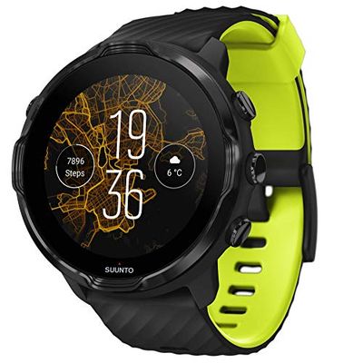 Suunto 7 GPS Sports Smart Watch, Black Lime