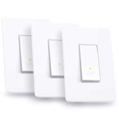 Kasa Smart Light Switch by TP-Link (HS200P3) - In-Wall Installation, Single Pole, Neutral Wire Required, WiFi Light Switch Works with Alexa and Google Assistant, Not Dimmer Switch, No Hub Required, UL Certified, 3-Pack