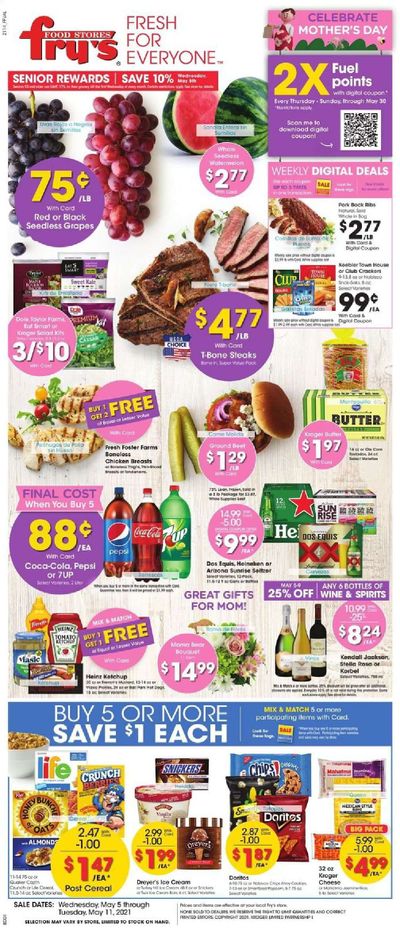 Fry’s (AZ) Weekly Ad Flyer May 5 to May 11