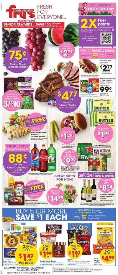Fry’s (AZ) Weekly Ad Flyer May 5 to May 11