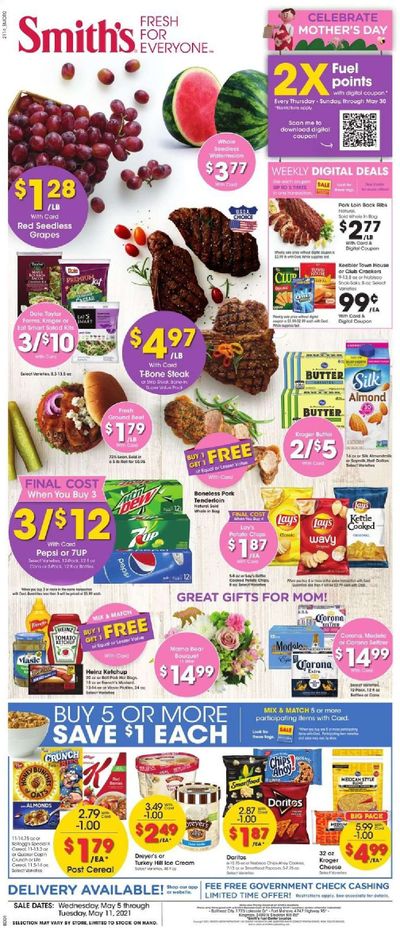 Smith's (AZ, ID, MT, NM, NV, UT, WY) Weekly Ad Flyer May 5 to May 11