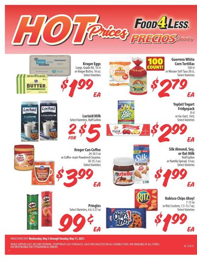 Food 4 Less (CA) Weekly Ad Flyer May 5 to May 11