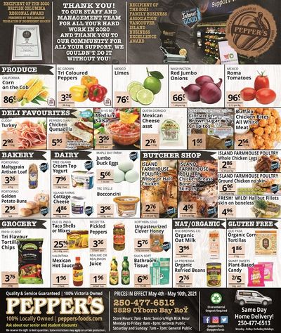 Pepper's Foods Flyer May 4 to 10