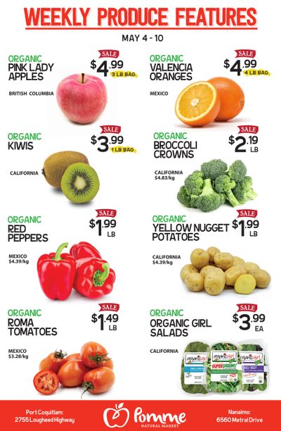 Pomme Natural Market Flyer May 4 to 10
