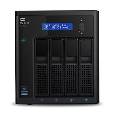 WD 16TB My Cloud EX4100 Expert Series 4-Bay Network Attached Storage - NAS - WDBWZE0160KBK-NESN