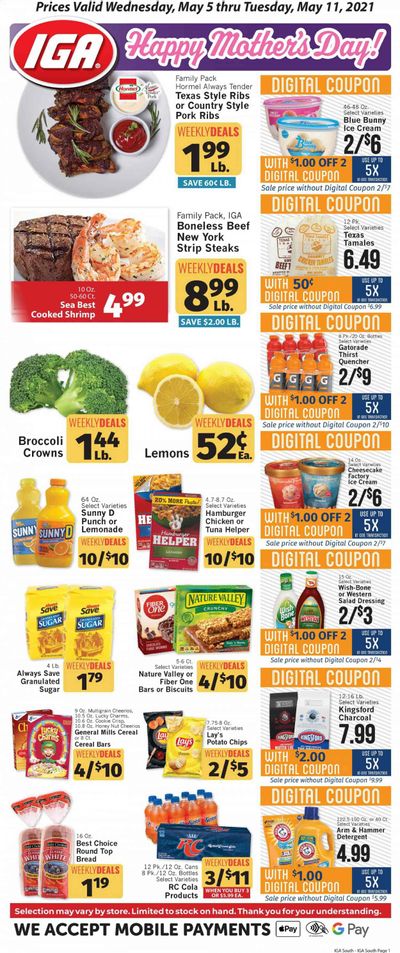 IGA Weekly Ad Flyer May 5 to May 11