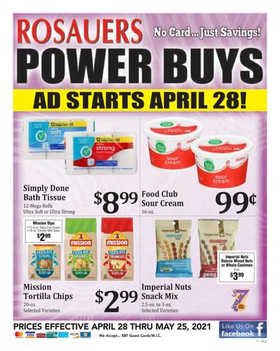 Rosauers (ID, MT, OR, WA) Weekly Ad Flyer April 28 to May 25