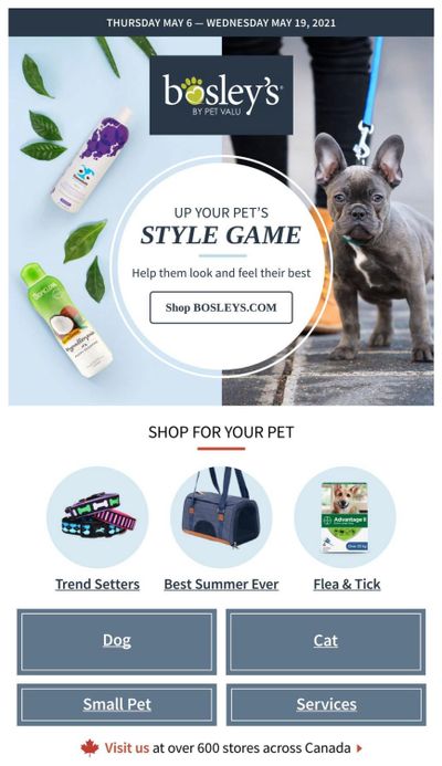 Bosley's by PetValu Flyer May 6 to 19