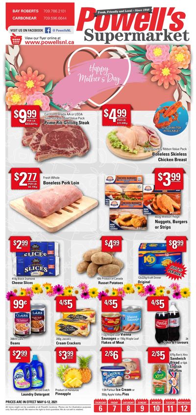Powell's Supermarket Flyer May 6 to 12