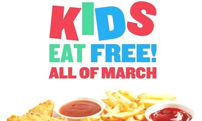 KIDS EAT FREE ALL MARCH at Boston Pizza