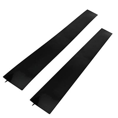 S&T 449101 Silicone Crumb Guards & Stove Gap Cover, 2 Pack, Black