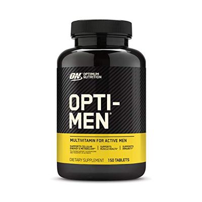 OPTIMUM NUTRITION Opti-Men, Mens Daily Multivitamin Supplement with Vitamins C, D, E, B12, 150 Count