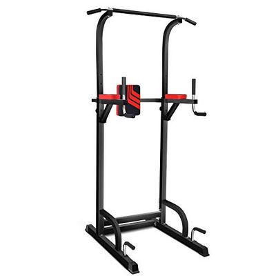 Power Tower Multi-Function Workout Dip Station for Home Gym Training Fitness Exercise Equipment Adjustable Height Pull/Push Up Bar
