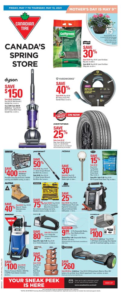 Canadian Tire (Atlantic) Flyer May 7 to 13