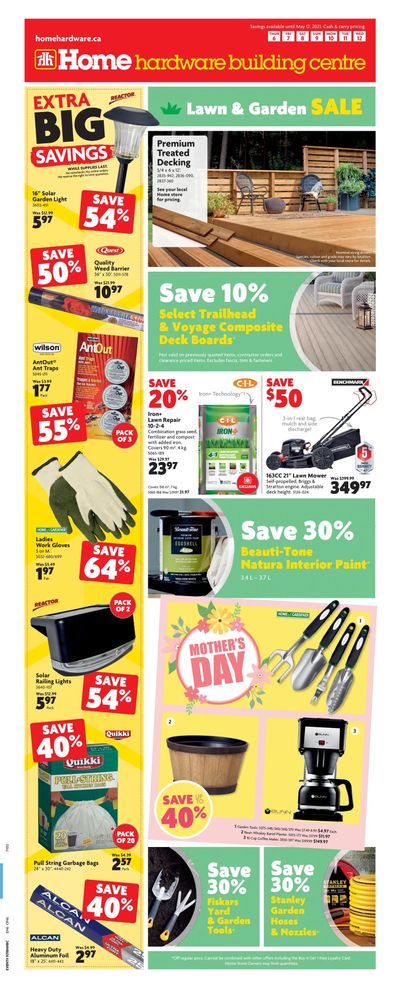 Home Hardware Building Centre (ON) Flyer May 6 to 12