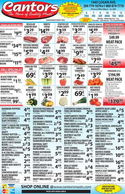 Cantor's Meats Flyer May 6 to 12